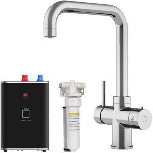 S.i.a - sia BWT340CH Chrome 3-in-1 Instant Boiling Hot Water Tap Including Tank & Filter