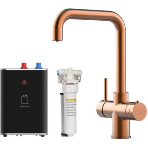 S.i.a - sia BWT340CU Copper 3-in-1 Instant Boiling Hot Water Tap Including Tank & Filter