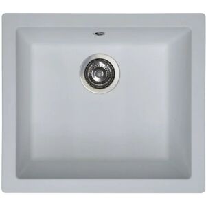 S.I.A Sia evowh 1.0 Bowl White Composite Inset / Undermount Kitchen Sink And Waste Kit