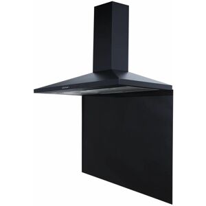 S.I.A Sia SP100BL 100cm x 75cm Black Toughened Glass Kitchen Splashback