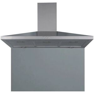 S.I.A Sia SP90GY 90cm x 75cm Grey Toughened Kitchen Glass Splashback