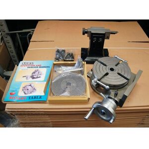 8 inch 200mm Rotary Table Set With Tailstock Plates and 125mm Chuck - Soba