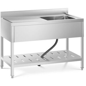 ROYAL CATERING Stainless Steel Commercial Kitchen Basin Sink 49 x 42 x 24.5 cm