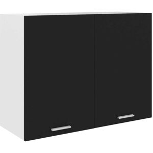 SWEIKO Hanging Cabinet Black 80x31x60 cm Chipboard FF801277UK