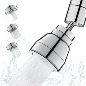 Cyslmuk - 1PC 3 Modes Spray Kitchen Faucet Spout, 360 Degree Kitchen Sink Sprayer, Silver, Kitchen Aerator, for Bathroom Sink