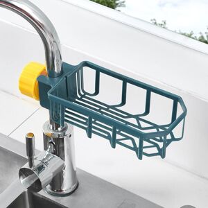ZVD - 1X Kitchen Sink Drainer, Sponge Storage Faucet Holder Soap Drain Rack Basket