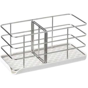 ZVD - 304 stainless steel sponge holder, multifunctional kitchen sink organizer, draining tray, soap dish, adjustable hanging board