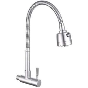 YMYNY 360° Swivel Kitchen Faucet, mumu Dual Function Wall Mount Kitchen Sink Tap