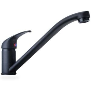 YMYNY 360° Swivel Kitchen Sink Faucet Matte Black Brass Kitchen Sink Tap with G3/8'' Hose Fittings mumu