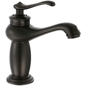 YMYNY Antique Black Copper Bathroom Kitchen Faucet Single Hole Single Handle Cold Hot Water Mixer Tap Kitchen Channel Single Connection Faucet mumu