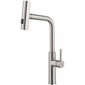 SHUNLI Bathroom Faucet with Pull-Out Spray and 3 Water Flow Modes, for Bathroom Sink or Basin, Adjustable Hot and Cold Basin Mixer Tap
