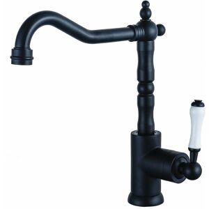 Dewdat - Black Kitchen Faucet 360° Swivel Spout Single Handle Sink Vintage Black Kitchen Faucet