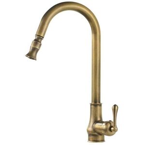 Ymyny - Brass Kitchen Faucet Pull Out Kitchen Faucets Black Faucets Single Hole Swivel Hot mumu