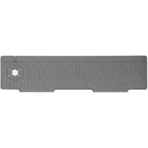Groofoo - Faucet Mat Silicone Double Sided Available Water Resistant Sink Splash Guard Mat for Kitchen Bathroom Grey