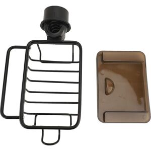 Groofoo - Faucet Sponge Holder Multifunctional Kitchen Sink Caddy Organizer Over Faucet Hanging Faucet Drain Rack Right Side Gray