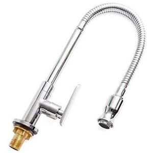 ZVD Flexible Kitchen Sink Faucet Single Handle Basin Faucet Basin Mixer Tap Chrome Finish