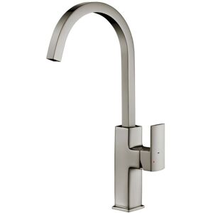 Hydros - Francis Pegler Marata Square Spout Kitchen Mixer Tap One Handle Brushed Nickel