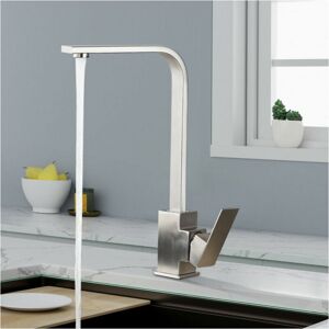 CYSLMUK Kitchen Faucet, 360° Swivel Kitchen Mixer Tap, 304 Stainless Steel Kitchen Mixer Tap, Brushed