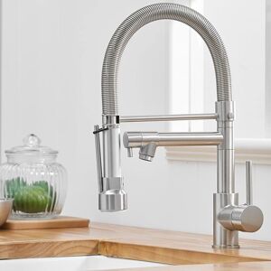 CYSLMUK Kitchen Faucet Kitchen Faucet with Sprayer Kitchen Sink Faucet Kitchen Faucet with Sprayer Brushed Nickel