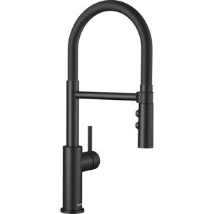 CYSLMUK Kitchen Faucet, Stainless Steel Kitchen Faucet, High Pressure Swivel Sink Faucet - Black