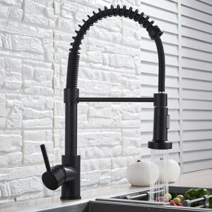 CYSLMUK Kitchen Faucet with 360° Rotatable Spray Spring, 2 Spray Modes, Hot and Cold Sink, Washbasin, Rotatable Double Water Outlet, Universal Splash-proof