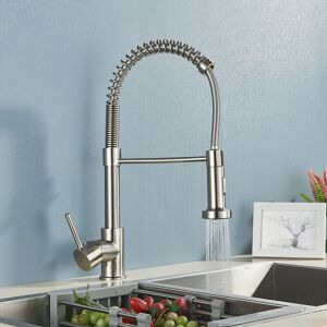 CYSLMUK Kitchen Faucets Stainless Steel Pull Out Shower Faucets Single Handle Kitchen Mixer Taps