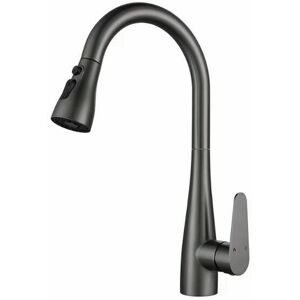 Dewdat - Kitchen Mixer Tap-Sink Faucet, with Pull-out Spray, Cold & Hot Available