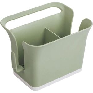 ZVD Kitchen Sink Sponge Holder, Kitchen Sink Organizer with Sponge Brush Holder, for Kitchens, Bathrooms and Living Room(Green)