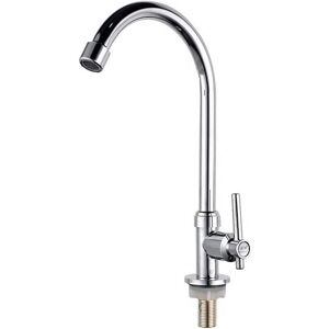 Ikodm - pc Single Handle Kitchen Faucet, Stainless Steel Kitchen Mixer Tap, 360° Swivel Kitchen Faucet