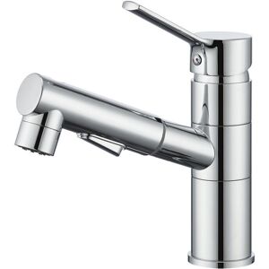 HYY AR Pull-Out Kitchen Faucet - 360° Swivel Chrome Sink Mixer Tap