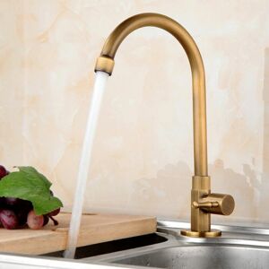 DEWDAT Rotating Kitchen Mixer Sink Faucet - Antique - Copper
