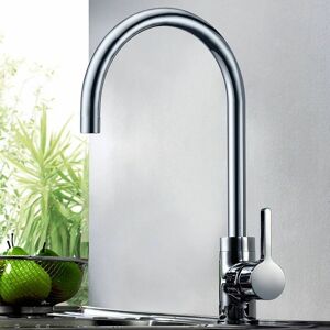 Dewdat - Single lever Kitchen Taps Stainless Steel Kitchen Sink Tap Mixer Single Lever 360º Swivel Spout Monobloc Mixer Taps for Kitchen Sink High