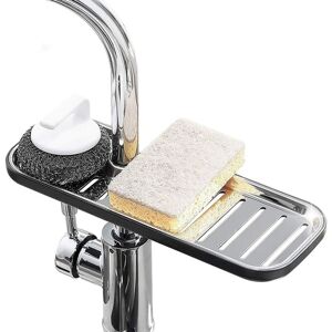 ZVD - Stainless Steel Kitchen Faucet Non-Slip Storage Rack for Soap/Sponges, Sink Organizer