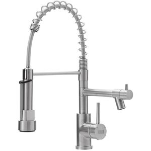 Livingandhome - Stainless Steel Kitchen Faucet with Pull Down Spring Spout and Pot Filler