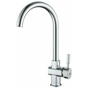 Dewdat - Tap Single Lever Kitchen Chrome Swivel Spout 360° Elegant Kitchen Faucet Brass Dismountable Aerator Hot and Cold Water Kitchen Sink Mixer Tap