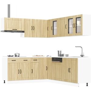 Vidaxl - 11 Piece Kitchen Cabinet Set Lucca Sonoma Oak Engineered Wood Vidaxl - 11 Piece Kitchen Cabinet Set Lucca Sonoma Oak Engineered Wood