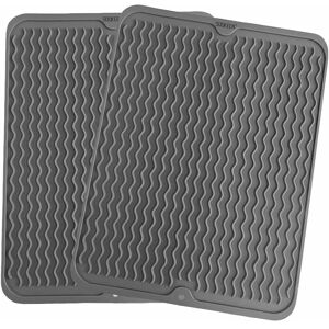 Héloise - 2 Packs Silicone Dish Draining Mat 40cm × 30cm Heat Resistant Dish Drying Foldable Non-Slip Sink Mat for Kitchen Countertop Héloise - 2 Packs Silicone Dish Draining Mat 40cm × 30cm Heat Resistant Dish Drying Foldable Non-Slip Sink Mat for Kitchen Countertop
