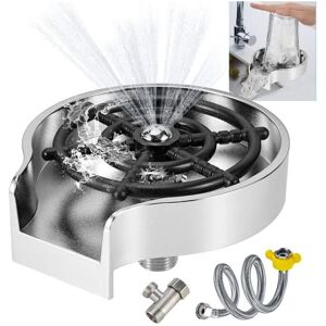 LINGHHANG (Silver) Sink Glass Rinser, Kitchen Sink Glass Rinser, Cup Cleaner, Quick Wine Glass Cleaning, Baby Bottle Rinsing Brush, Suitable for Restaurants, LINGHHANG (Silver) Sink Glass Rinser, Kitchen Sink Glass Rinser, Cup Cleaner, Quick Wine Glass Cleaning, Baby Bottle Rinsing Brush, Suitable for Restaurants,