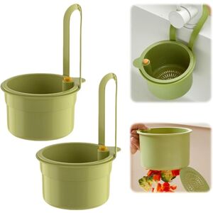 Coocheer - Pack Clip-on Drain Strainers, Hanging on Faucet, Mess-Free, Removable Silicone Drain Strainer for Kitchen Cleaning and Organization (Green) Coocheer - Pack Clip-on Drain Strainers, Hanging on Faucet, Mess-Free, Removable Silicone Drain Strainer for Kitchen Cleaning and Organization (Green)