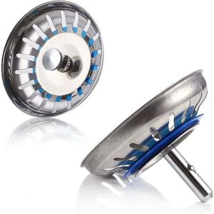 Linghhang - 2pcs Sink Stopper 80x50mm Kitchen Sink Strainer Plug Stainless Steel Sink Strainer Stopper Linghhang - 2pcs Sink Stopper 80x50mm Kitchen Sink Strainer Plug Stainless Steel Sink Strainer Stopper