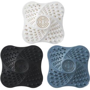 Linghhang - 3 Pcs Silicone Drain Protector, Silicone Shower Hair Catcher, Kitchen Sink Filter with Suction Cup Linghhang - 3 Pcs Silicone Drain Protector, Silicone Shower Hair Catcher, Kitchen Sink Filter with Suction Cup