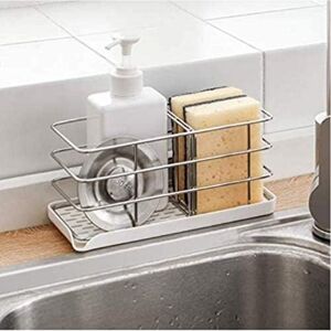 AIPERQ 304 Stainless Steel Sponge Holder, Multifunctional Kitchen Sink Organizer, Dish Drainer Tray, Soap Dish, Adjustable Hanging Board AIPERQ 304 Stainless Steel Sponge Holder, Multifunctional Kitchen Sink Organizer, Dish Drainer Tray, Soap Dish, Adjustable Hanging Board