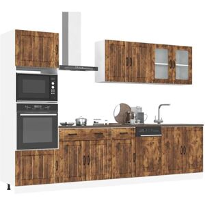 Vidaxl - 7 Piece Kitchen Cabinet Set Lucca Smoked Oak Engineered Wood Vidaxl - 7 Piece Kitchen Cabinet Set Lucca Smoked Oak Engineered Wood