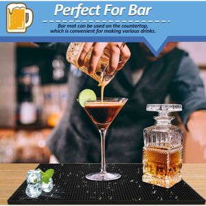 Héloise - Bar Mat Non-slip Mat Dish Drainer for Bar Cocktail Kitchen, Suitable for Bar or Home Use, Used for Fixing Wine Glasses 45x30cm Héloise - Bar Mat Non-slip Mat Dish Drainer for Bar Cocktail Kitchen, Suitable for Bar or Home Use, Used for Fixing Wine Glasses 45x30cm