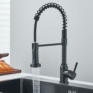 ZAMERY Black Kitchen Tap Sink Mixer tap Commercial Single Handle Single Hole Pull out Swivel spray head Mixer Tap Cold and hot Fittings UK Standard ZAMERY Black Kitchen Tap Sink Mixer tap Commercial Single Handle Single Hole Pull out Swivel spray head Mixer Tap Cold and hot Fittings UK Standard