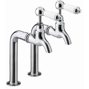 Bristan - Renaissance Bib Kitchen Taps without Upstands - Chrome Plated Bristan - Renaissance Bib Kitchen Taps without Upstands - Chrome Plated