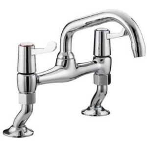 Bristan - Value Lever Chrome Pillar Bridge Kitchen Sink Tap with Ceramic Disc Valves - VAL2-PSNK-C-CD Bristan - Value Lever Chrome Pillar Bridge Kitchen Sink Tap with Ceramic Disc Valves - VAL2-PSNK-C-CD