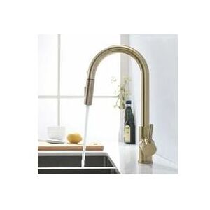 TONCHEAN Brushed Gold Kitchen Faucet with Pull Out Sprayer, 360° Swivel Kitchen Faucet, Kitchen Mixer Tap, Single Handle Kitchen Sink Mixer Tap TONCHEAN Brushed Gold Kitchen Faucet with Pull Out Sprayer, 360° Swivel Kitchen Faucet, Kitchen Mixer Tap, Single Handle Kitchen Sink Mixer Tap