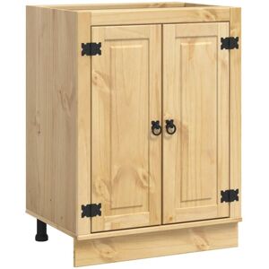 Cabinet with Shelf Honey 60 x 46 x 81.5 cm Solid Pine Wood vidaXL Cabinet with Shelf Honey 60 x 46 x 81.5 cm Solid Pine Wood vidaXL