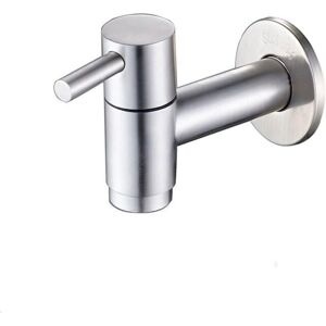 1 Piece Stainless Steel Wall Mounted Basin Faucet, Cold Water Tap, Garden/Laundry/Utility Fittings, G1/2 Inch Thread - Ccykxa 1 Piece Stainless Steel Wall Mounted Basin Faucet, Cold Water Tap, Garden/Laundry/Utility Fittings, G1/2 Inch Thread - Ccykxa